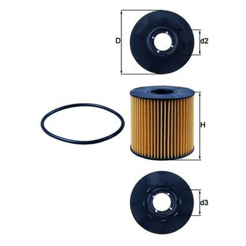 Mahle Engine Oil Filter OX 210D