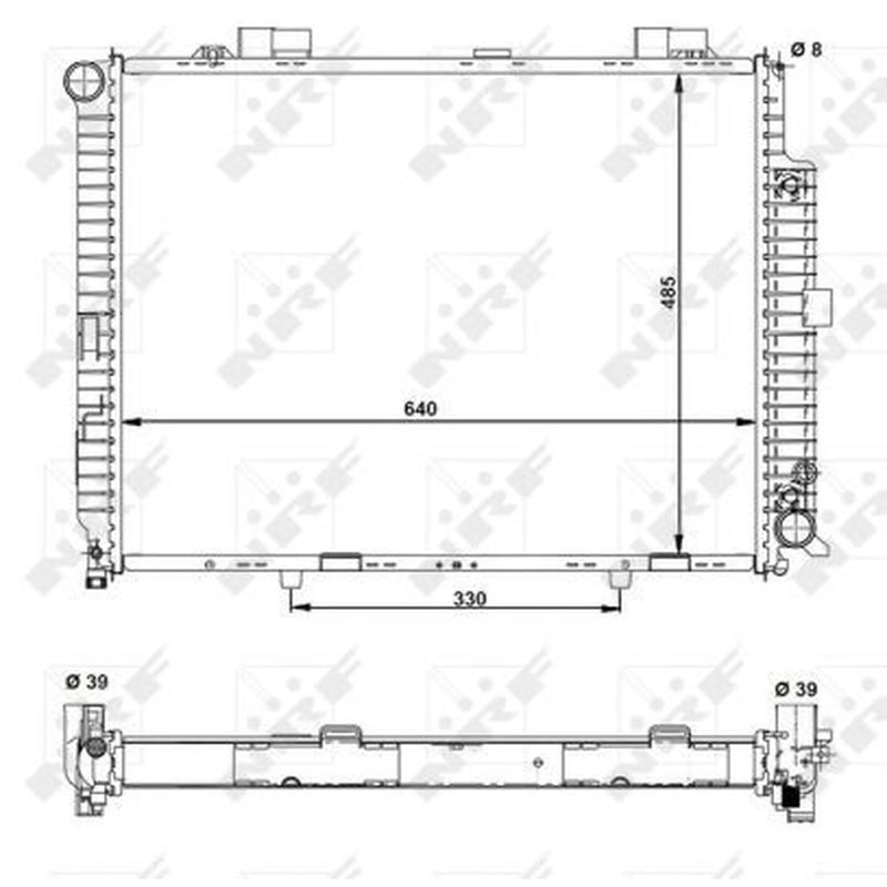 NRF Engine Radiator 50575
