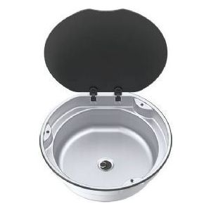 Series 30 Bowl Round Black Lid SBL3051SP - UK Camping And Leisure - Van Life Living