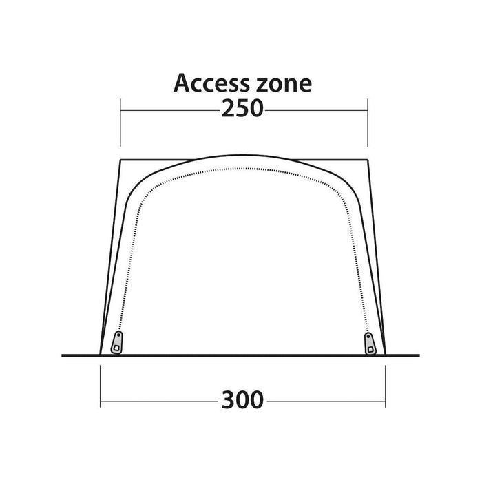 Outwell Newburg 240 Air Drive-Away Campervan Air Awning 175-200cm - Outwell - Van Life Living