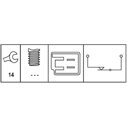 Hella Brake Light Switch 6DD 008 622-681