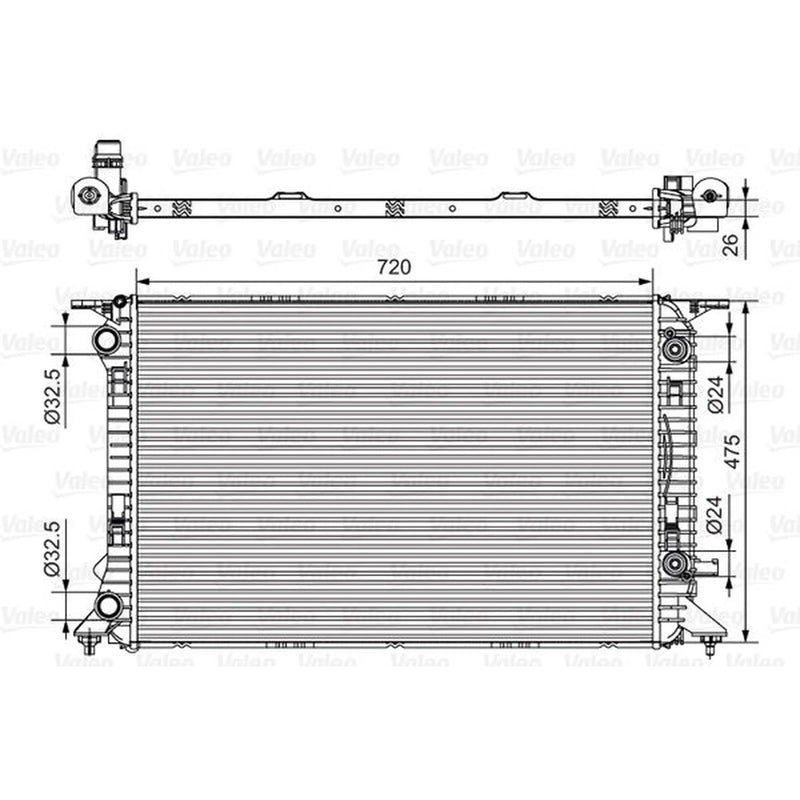 Valeo Engine Radiator 735472