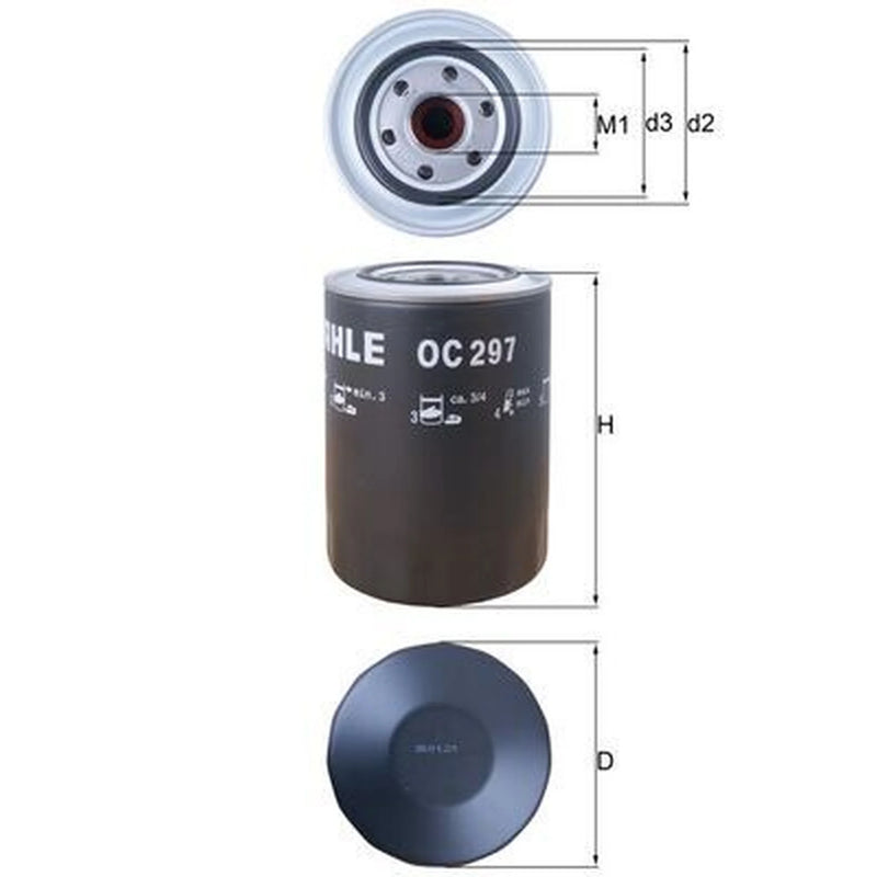 Mahle Engine Oil Filter OC 297