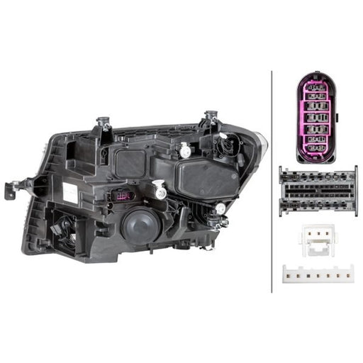 Hella Headlight Headlamp LED Right 1EX 012 830-101