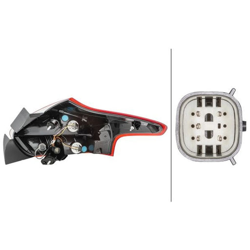 Hella Tail Light / Lamp W5W Left 2VP 354 828-051