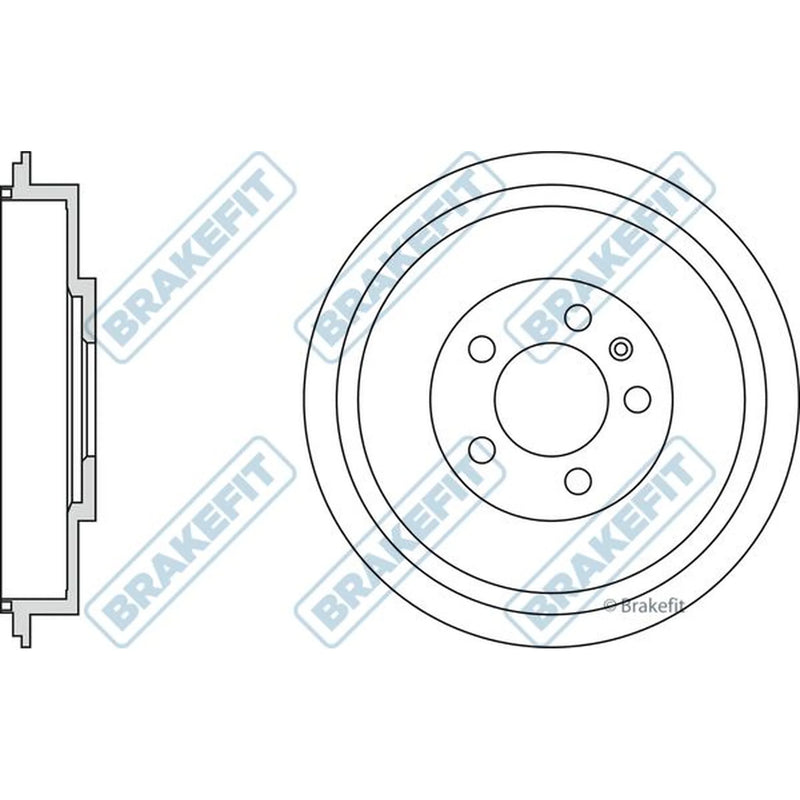 Apec Brake Drum Assembly Rear BDR9004