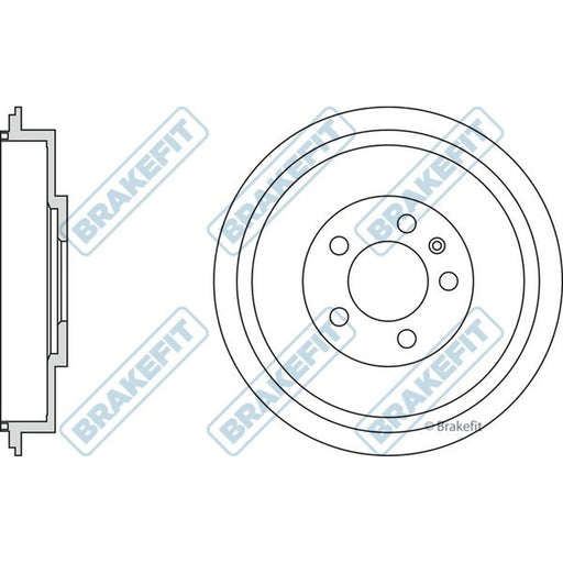 Apec Brake Drum Assembly Rear BDR9004