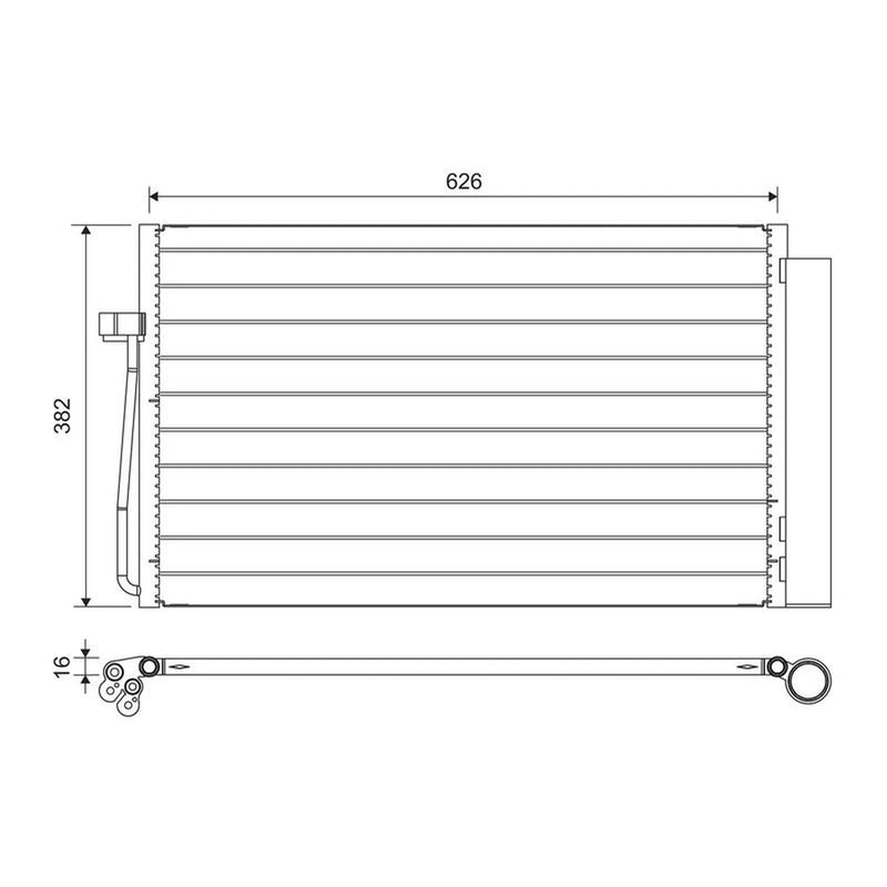 Valeo Air Conditioning Condenser 817851