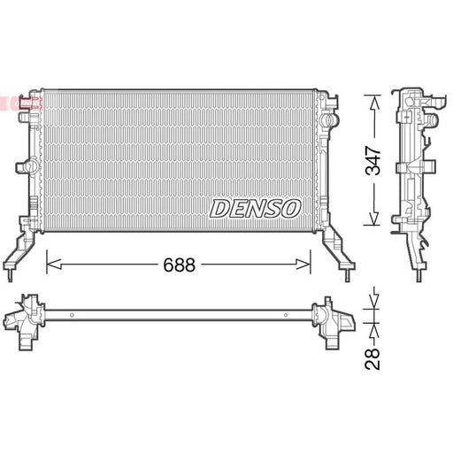 Denso Engine Radiator DRM23039