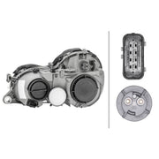 Hella Headlight Headlamp H7/H7 Right 1D9 007 450-141