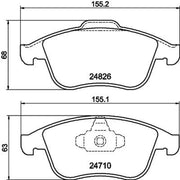 Mintex Front Brake Pad Set MDB3030