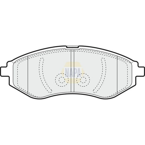 NAPA Front Brake Pad Set NBP1038