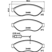 DON Front Brake Pad Set PCP2084