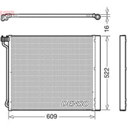 Denso Air Conditioning Condenser DCN05034