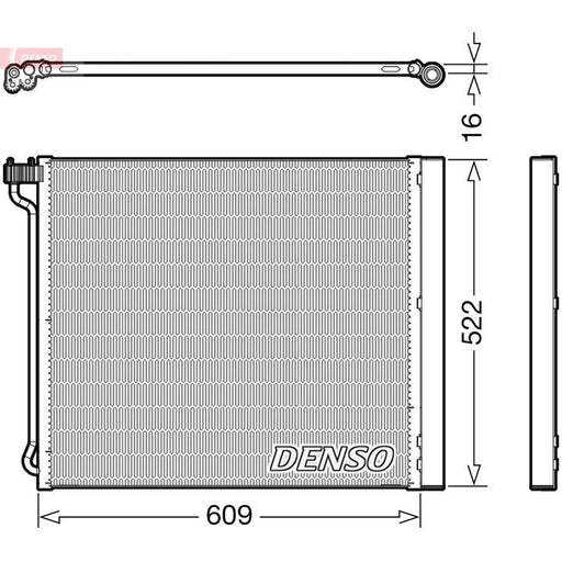 Denso Air Conditioning Condenser DCN05034
