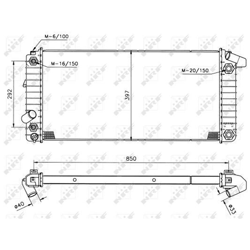 NRF Engine Radiator 50208