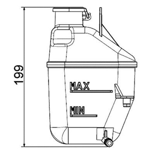 Mahle Coolant Expansion Tank CRT 88 001S