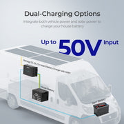 Renogy DCC50S 12V 50A DC-DC On-Board Battery Charger with MPPT(New Version) - Dyna-mo Solar - Van Life Living
