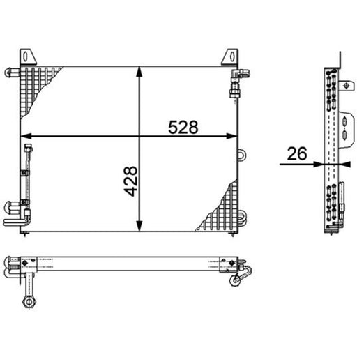 Mahle Air Conditioning Condenser AC 656 000P