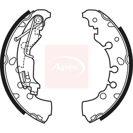 Apec Brake Shoe Set Axle Kit SHU697