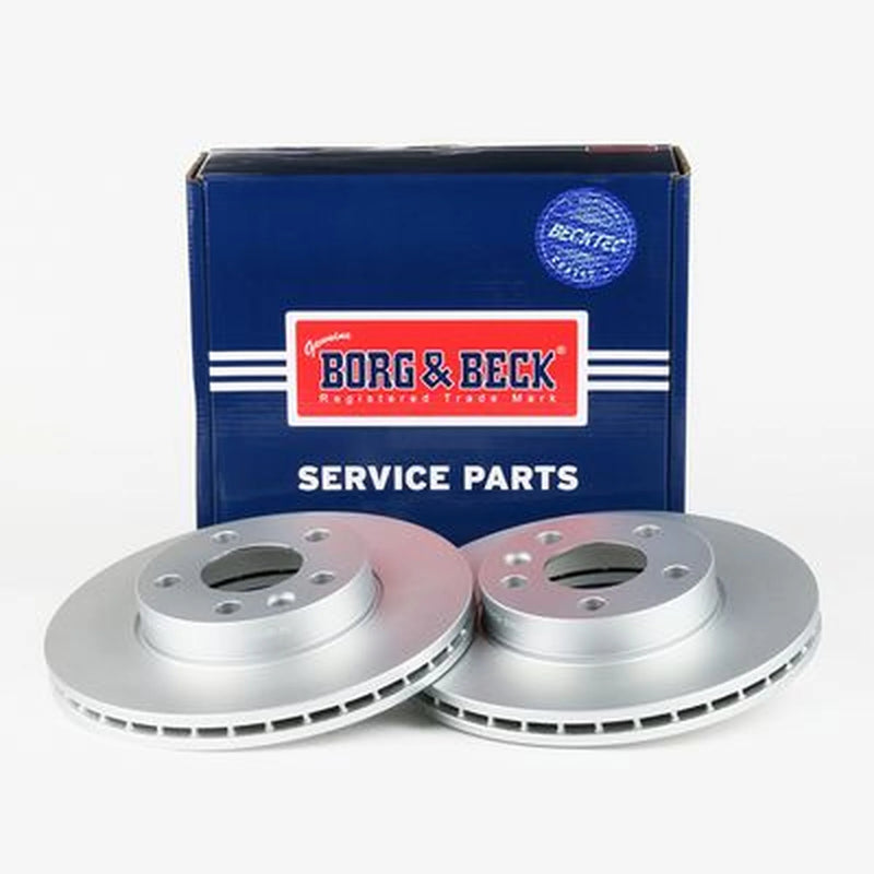 Borg & Beck 2 x Vented Front Brake Discs BBD4071-x2