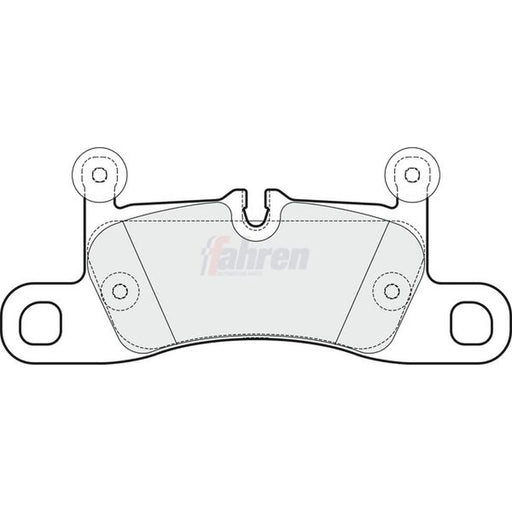 Fahren Rear Brake Pad Set fits Porsche 911 2015-2019 3.0
