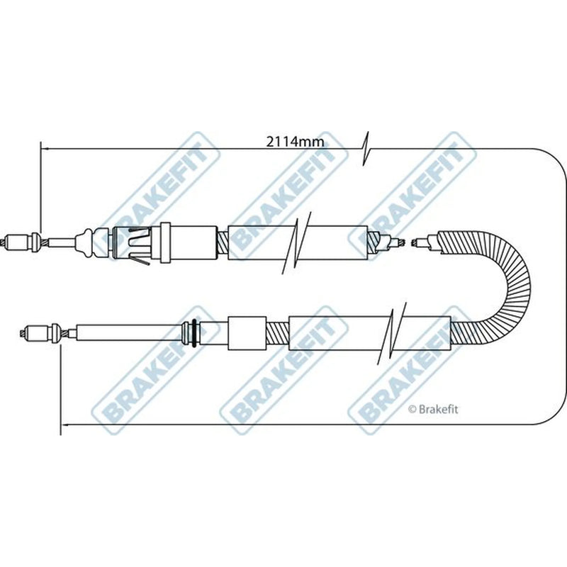 Apec Handbrake Cable Right Rear BBC3342