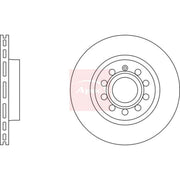 Apec 2 x Vented Front Brake Discs DSK2228-x2