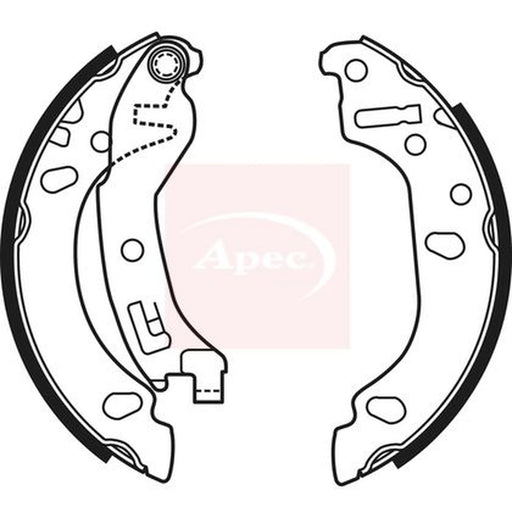 Apec Brake Shoe Set Axle Kit SHU647