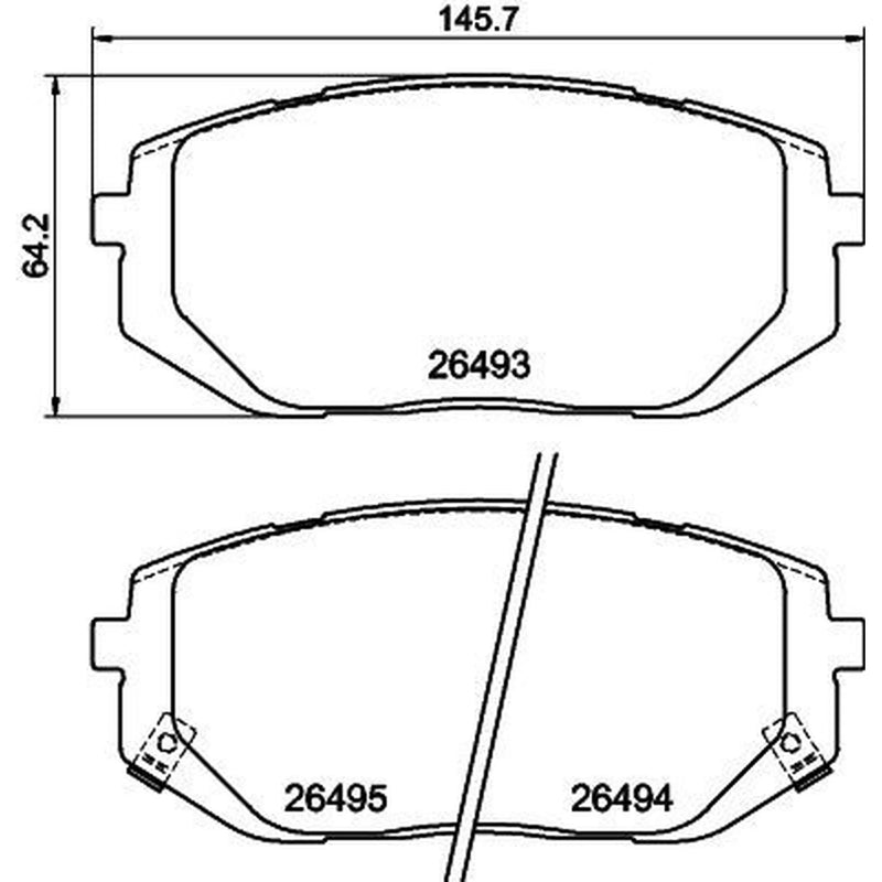DON Front Brake Pad Set PCP2054