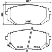 Mintex Front Brake Pad Set MDB3493
