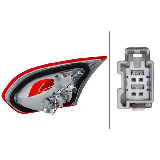 Hella Tail Light / Lamp W16W Left 2NR 354 828-011