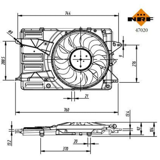 NRF Engine Cooling Fan 47020