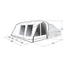 Outwell Wolfburg 450 Air Drive-Away Campervan Air Awning 175-200cm - Outwell - Van Life Living