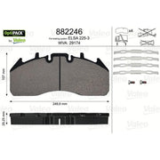 Valeo Rear Brake Pad Set 882246