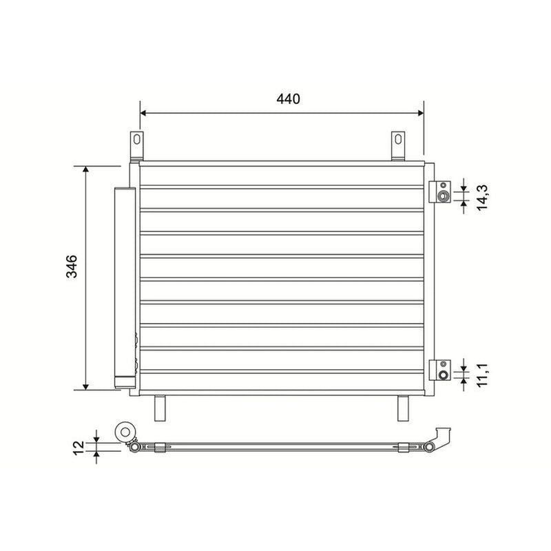 Valeo Air Conditioning Condenser 822813