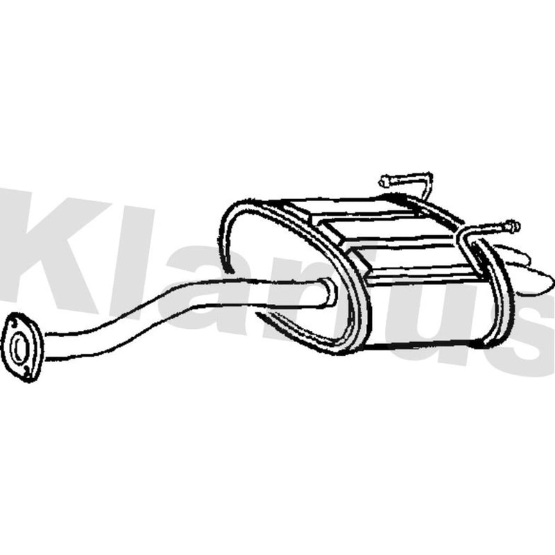 Klarius Box With Tail Pipe Rear HA329P