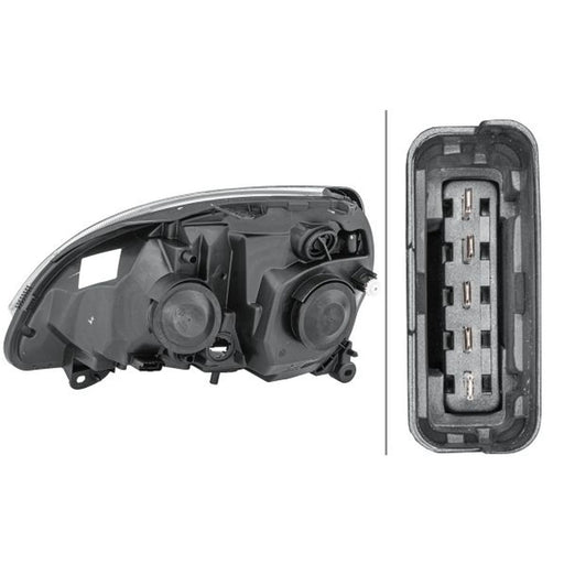 Hella Headlight Headlamp H7/H1 Right 1DB 008 461-201