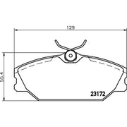 Mintex Front Brake Pad Set MDB2561