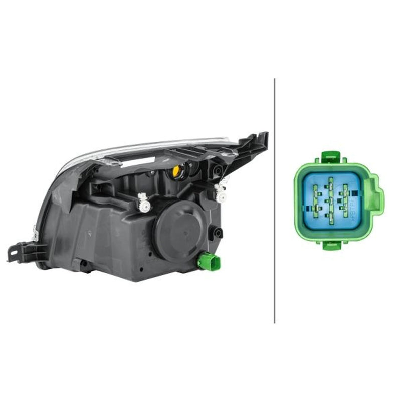 Hella Headlight Headlamp W5W Right 1LD 247 026-281