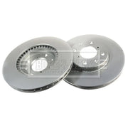 Borg & Beck 2 x Vented Front Brake Discs BBD4537-x2