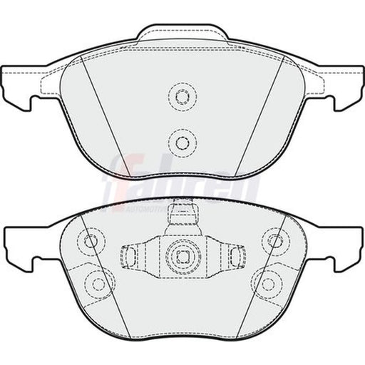 Fahren Front & Rear Brake Discs & Pads fits Ford C-Max II 2010-2019 1.5 1.6