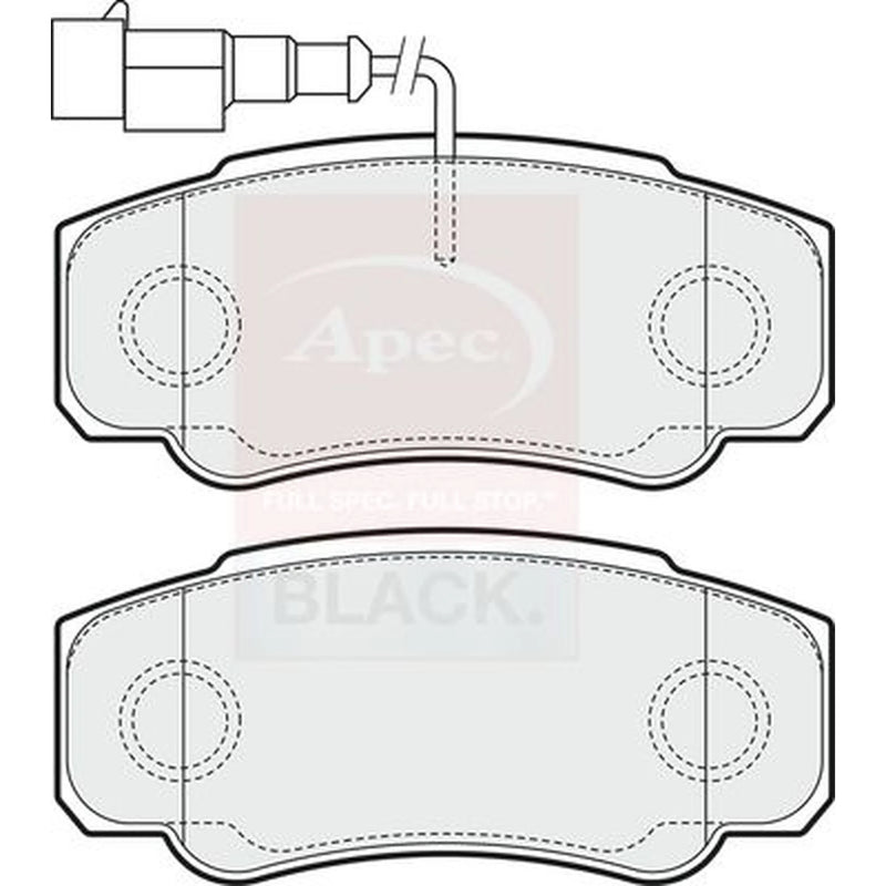 Apec Rear Brake Pad Set PAD1554B