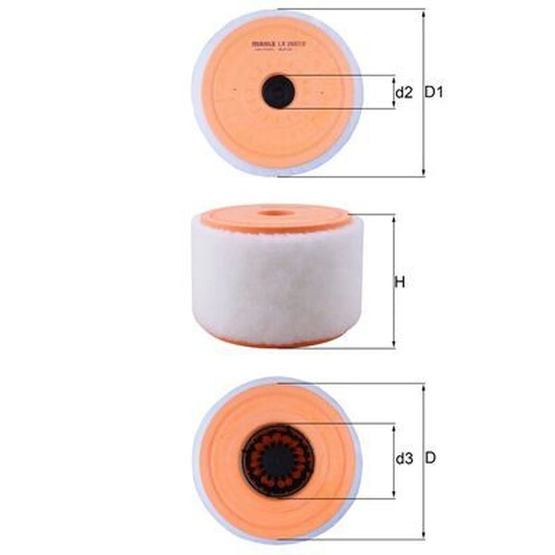Mahle Engine Air Filter LX 2607/2