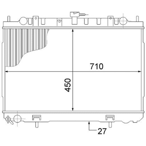 Mahle Engine Radiator CR 1491 000S