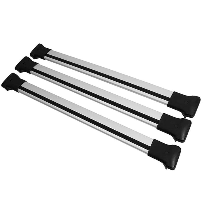 3x Roof Bars Rack Aluminium Silver fits Mercedes Vito 1996- W638 W639 W447 - Omtec - Van Life Living