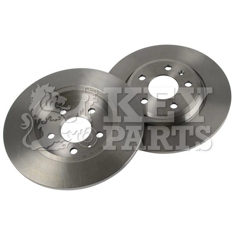 Key Parts 2 x Solid Rear Brake Discs KBD4635-x2
