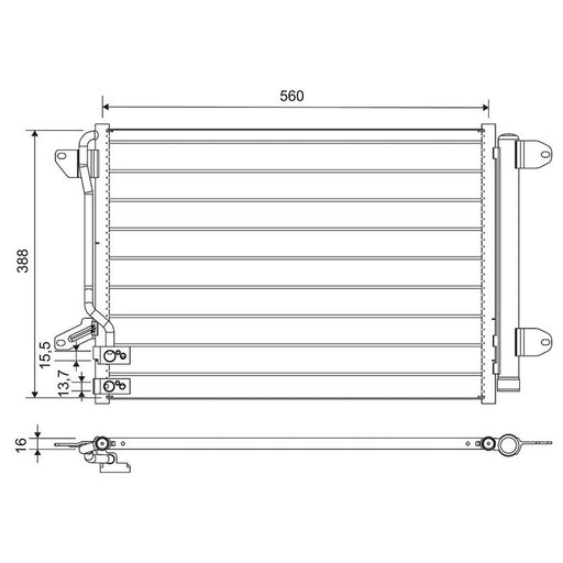 Valeo Air Conditioning Condenser 812665