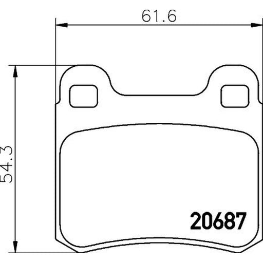 Mintex Rear Brake Pad Set MDB1560