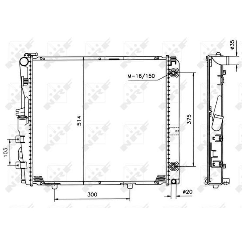 NRF Engine Radiator 526573